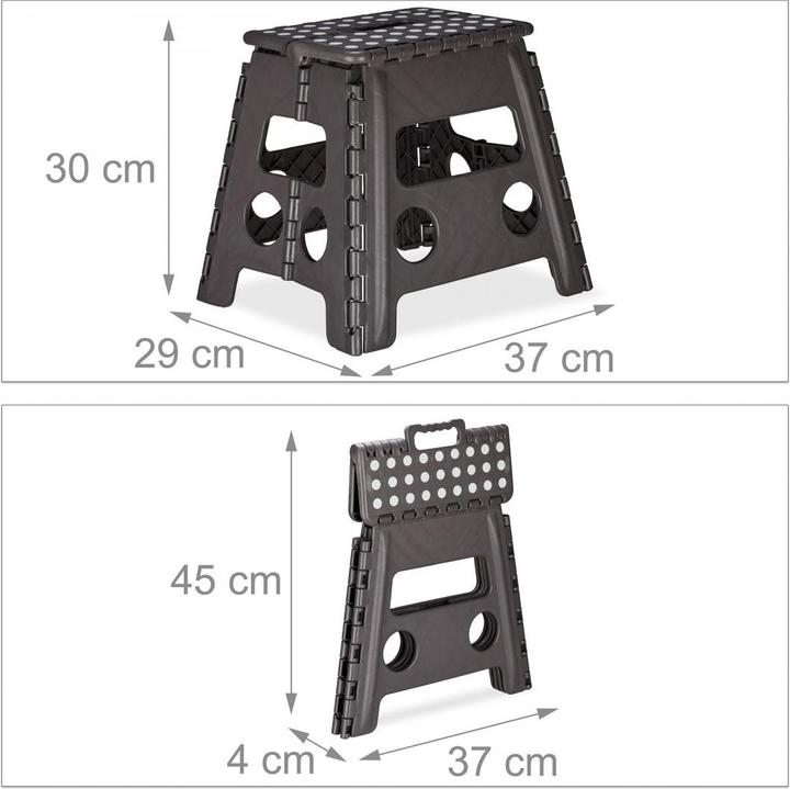 Actual product image Relaxdays Folding Stool L