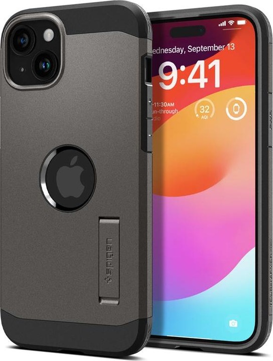 Produktbild Spigen Tough Armor MagFit for iPhone 15 gun metal (Apple iPhone 15)
