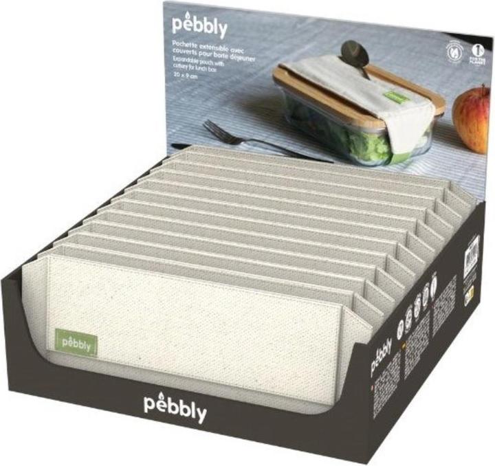 Produktbild Pebbly Besteckset m. Baumwollbeutel Display