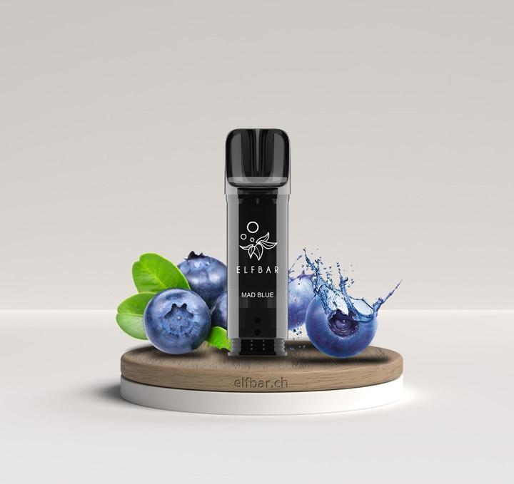 Produktbild Elfbar ELFA Pro - 2ml Pods 20mg, Mad Blue (Himbeere, Brombeere, Blaubeere)