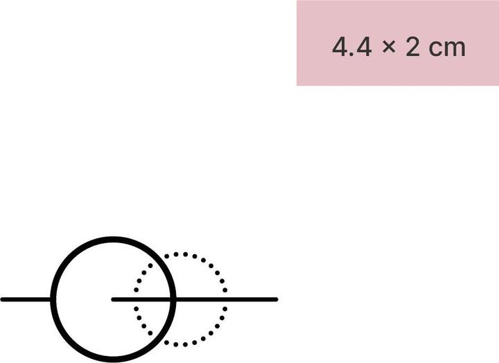 Image du produit minink Tatouage temporaire - Cercles sur une ligne