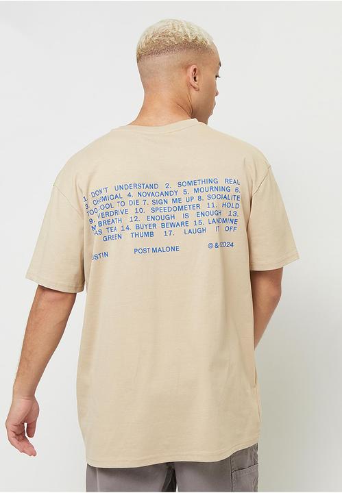 Produktbild Mister Tee MisterTee Post Malone Tracklist Oversize Tee - 201117 (S)