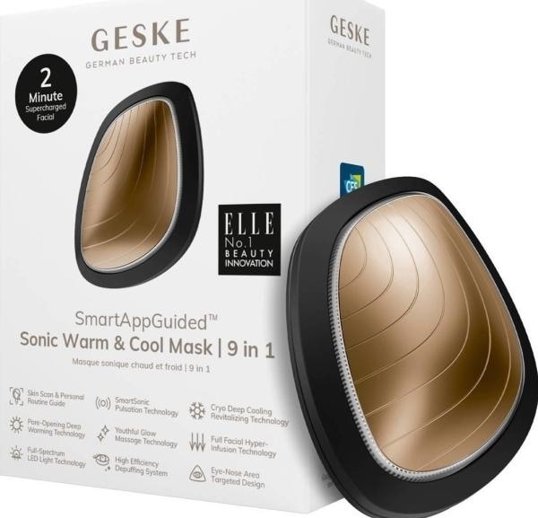Produktbild Konjac Sponge Soniczny masażer do twarzy Cool & Warm 9in1 Geske z Aplikacją (szary)