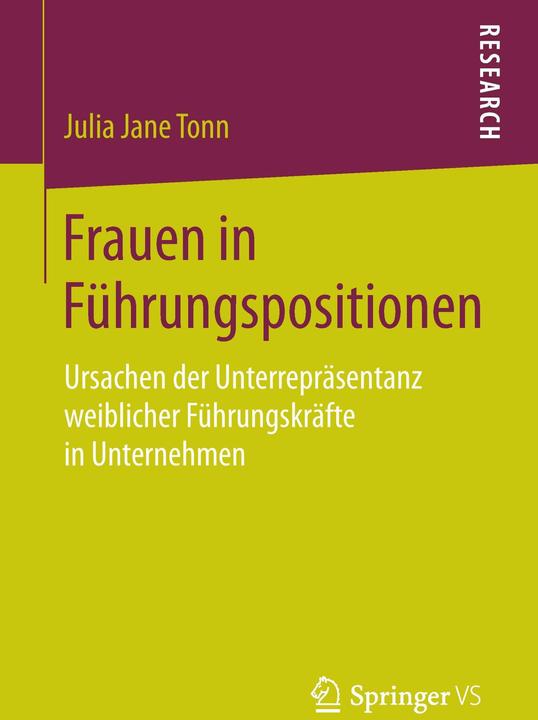Produktbild Frauen in Führungspositionen (Deutsch, Julia Jane Tonn, 2015)