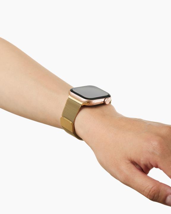 Actual product image iDeal Of Sweden Metal Watch Band 38/40/41/42 Gold (ABS, Neodymium magnet, Silicone, Stainless iron, Stainless steel)