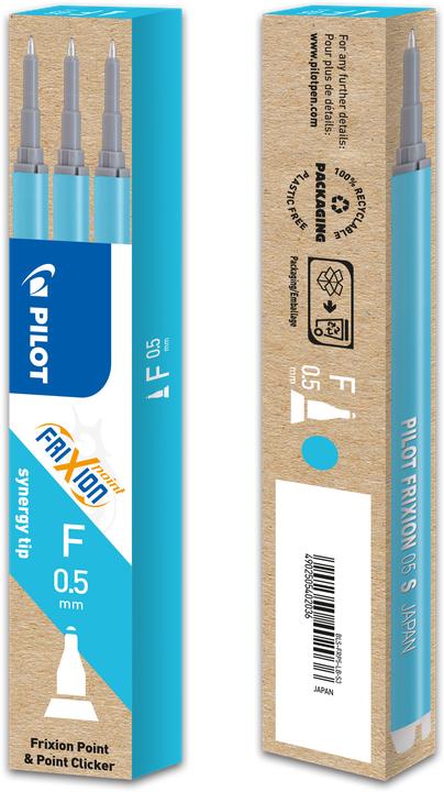 Image du produit Pilot FriXion Refill Point Set à 3 (3 pièce(s), Bleu clair, 0.25 mm)