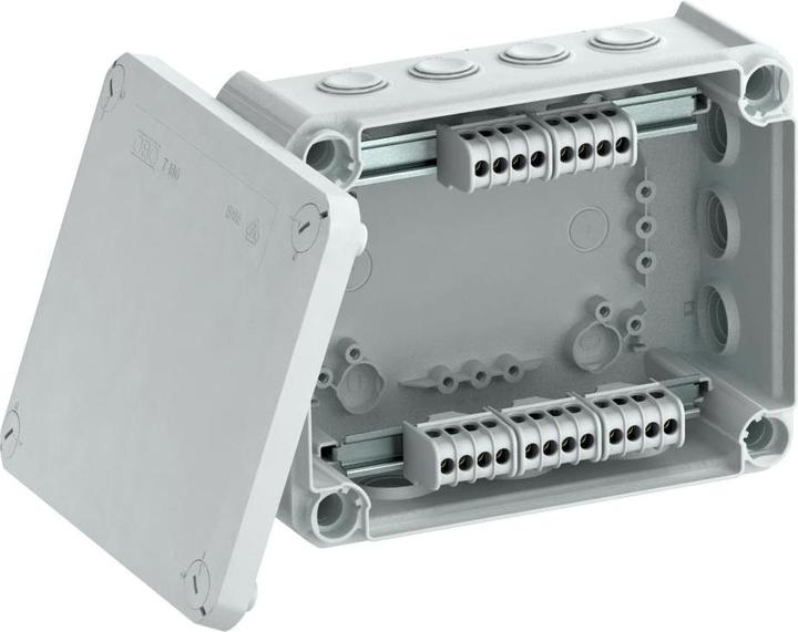 Actual product image OBO Bettermann OBO T 160 KL cable junction box 190x150x77 PP/GF with clamping rail