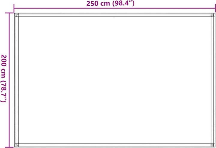 Produktbild vidaXL Zeltteppich HDPE