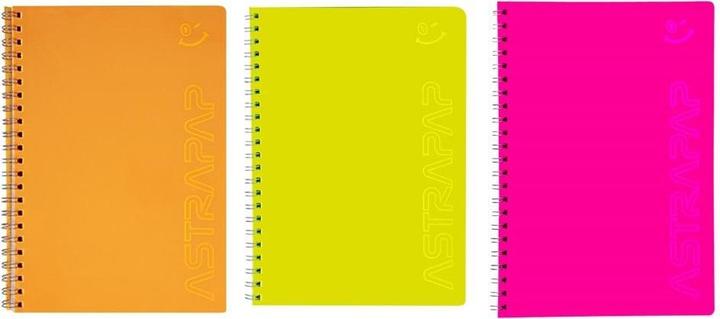 Produktbild Astra Spiralnotizbuch B5/80K, Fluo ASTRA-Karo (B5, Kariert, Harter Einband)