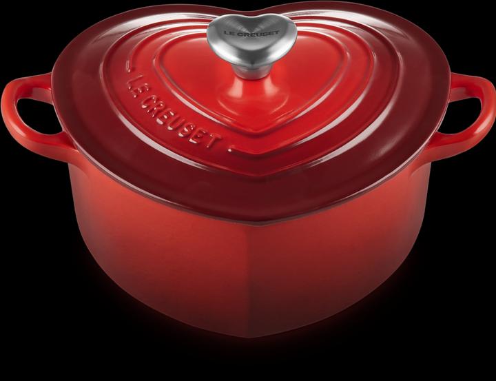 Image du produit Le Creuset Rôtissoire à coeur avec bouton de coeur (Cocotte + faitout, Fonte)