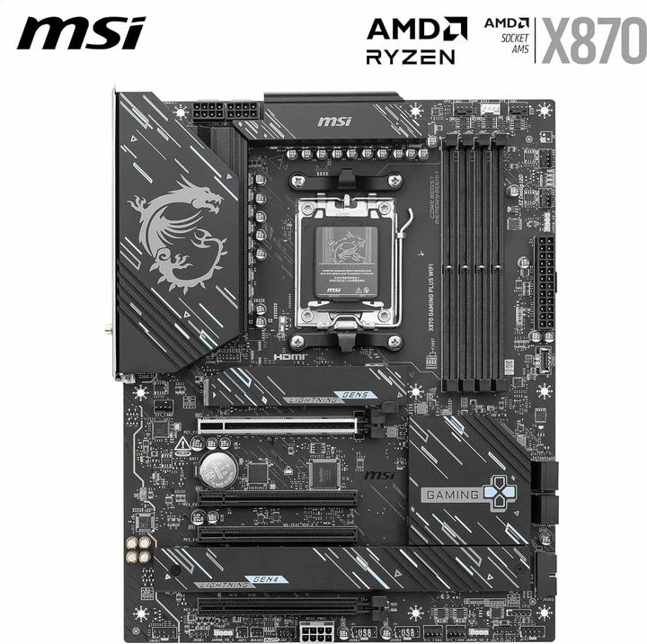 Image du produit MSI X870 GAMING PLUS WiFi (AM5, AMD X870, ATX)