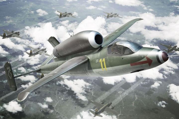 Actual product image Brengun Heinkel He-162A
