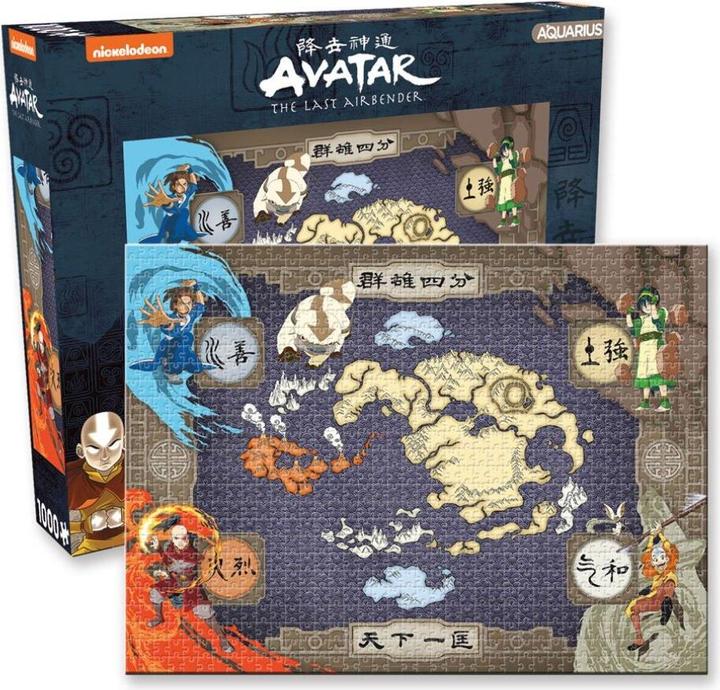 Aquarius Avatar Der Herr der Elemente Puzzle Map (1000 Teile) (1000 pieces)