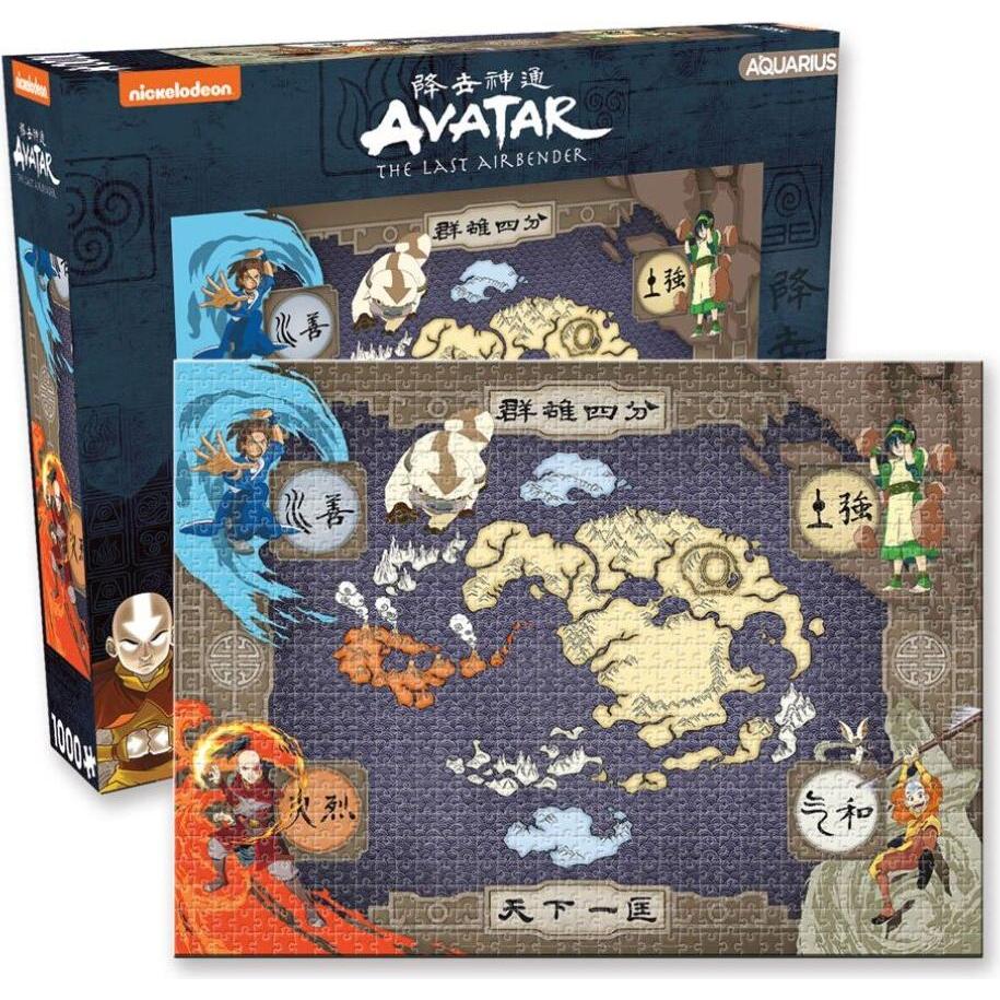 Aquarius Avatar Der Herr der Elemente Puzzle Map (1000 Teile) (1000 pezzi)
