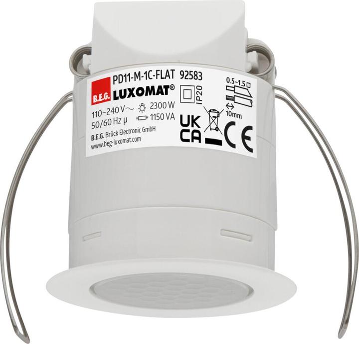 BEG Ceiling-mounted presence detector for hollow wall 92583 super flat PD11-M-1C-FLAT-EN (9 m)