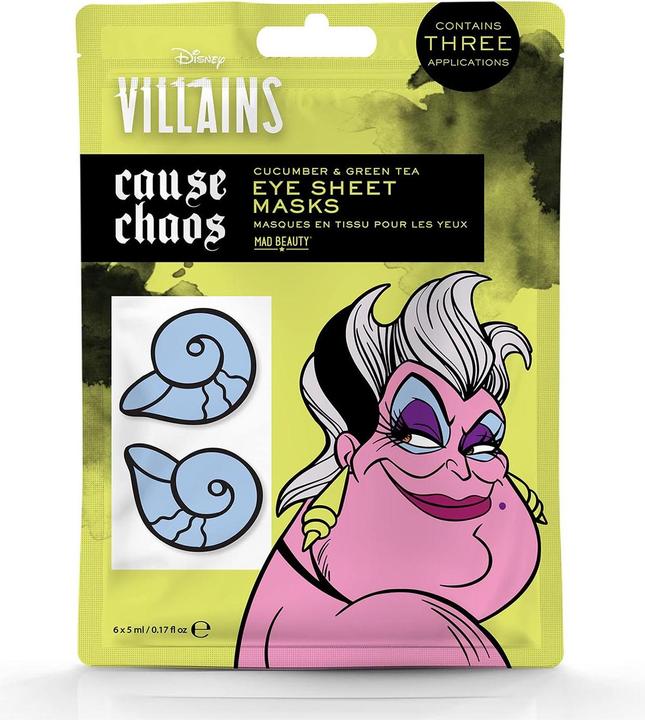 Mad Beauty Pop Villains Ursula Tissue Augenmasken