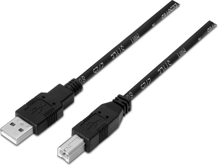 Aisens A101-0007 USB Kabel 3 m USB 2.0 USB A USB B Schwarz (3 m, USB 2.0)