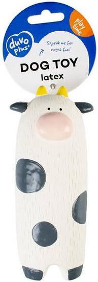 Actual product image Duvoplus Latex toy cow, 7x6x16cm, white (Dog chew toy)