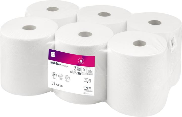 Actual product image Wepa 6 towel rolls prestige 2-ply bright white (6 x)