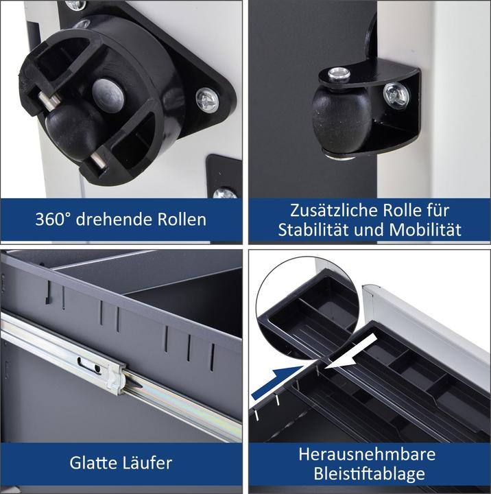 Produktbild Vinsetto Aktenschrank mit Schliessfach (39 x 48 x 59 cm)