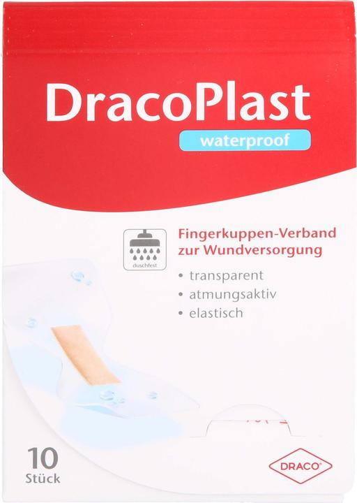 Produktbild Dracco DracoPlast Waterproof Fingerkuppenverband, 10 St. Pflaster (10 x)