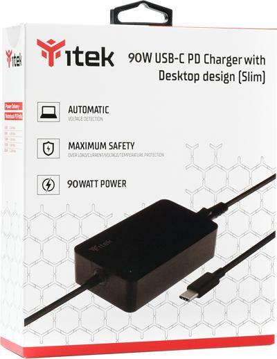 Productafbeelding Itek ITNBSDC90 Adapter en omvormer intern 90 W Zwart (90 W)