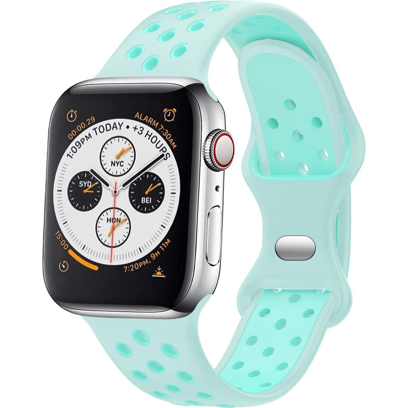 Strap-it Sportarmband (Silikon, Apple Watch), Uhrenarmband, Grün
