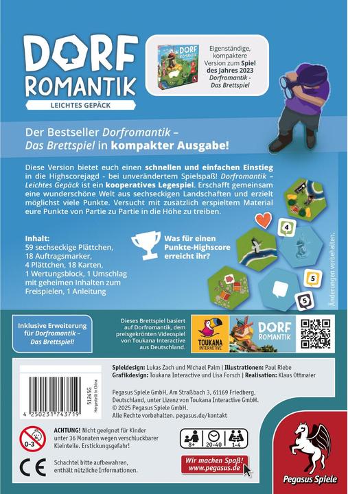 Produktbild Pegasus Dorfromantik - Leichtes Gepäck (Deutsch, 1 - 4 Spieler)