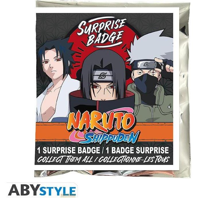 Abystyle Multicolore Spillo, Naruto Shippuden Badge: Surprise,