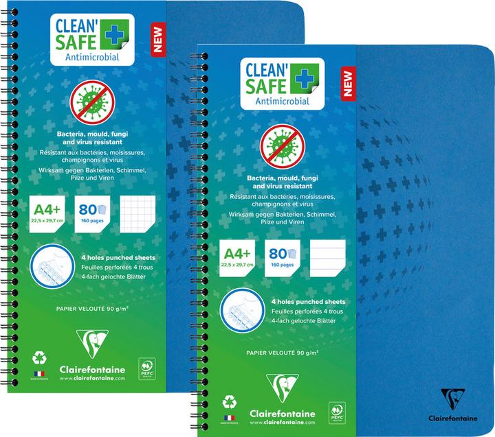 Produktbild Clairefontaine EXACOMPTA Collegeblock Clean Safe (A4+, Liniert, Weicher Einband)