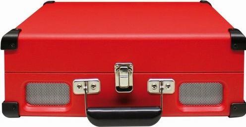 Productafbeelding Soundmaster PL580RO - Koffermodel platenspeler - Rood (Halfautomatisch)