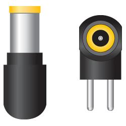 Thumbnail - Fortron NB Tip f/ Samsung, Notebook Netzteil, Schwarz, Gelb
