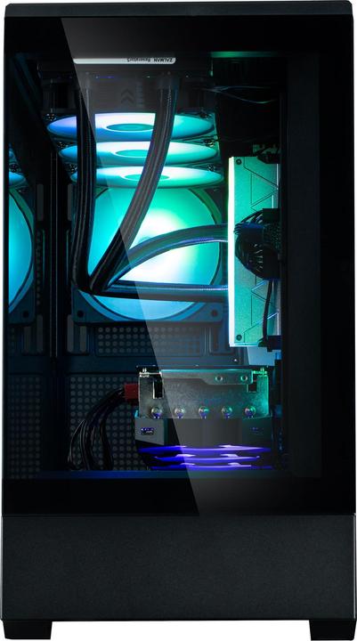 Actual product image Zalman GHE P30 micro-ATX case Tempered Glass Panoramic View - Black/White (mATX, Mini-ITX)