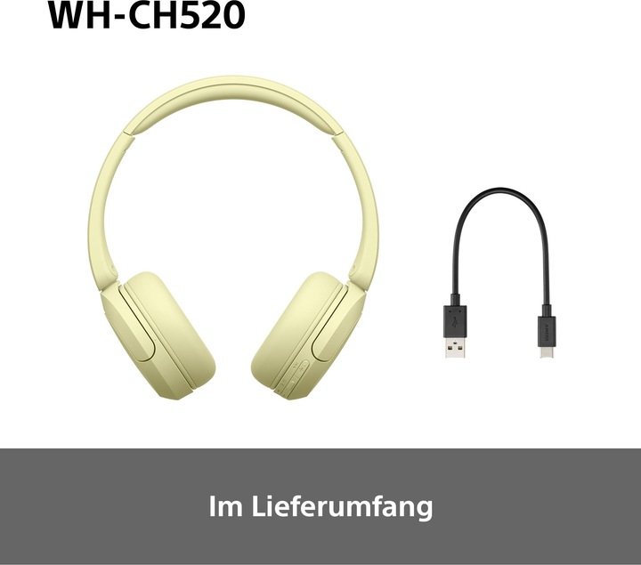 Immagine prodotto Sony WH-CH520 (Nessuna soppressione del rumore, 50 h, Senza fili)