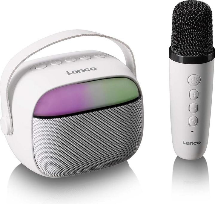 Actual product image Lenco Głośnik Bluetooth skalrunis ar mikrofonu BTC-020WH (8711902093770) (4 h)