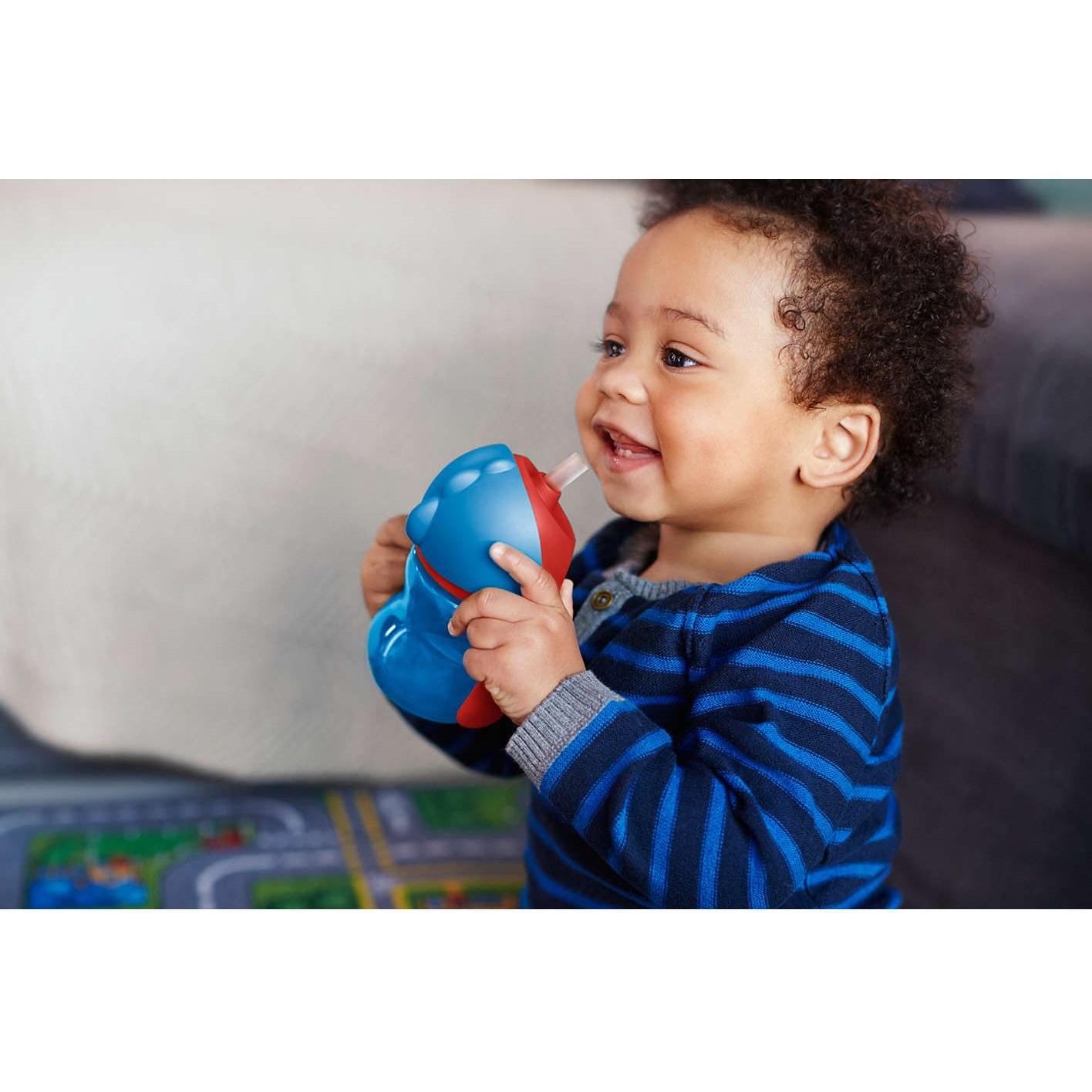 Tazza Sippy PHILIPS AVENT 200ml - Senza BPA - Cannuccia In Silicone - Antigoccia - Viola E Blu - Per Bambini - Foto 11