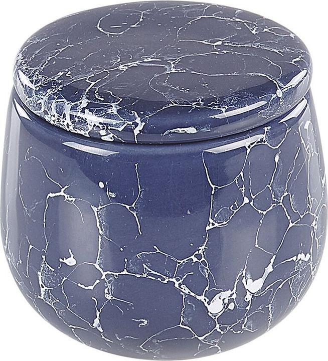 Actual product image Beliani Bathroom set 6-piece ceramic blue ANTUCO