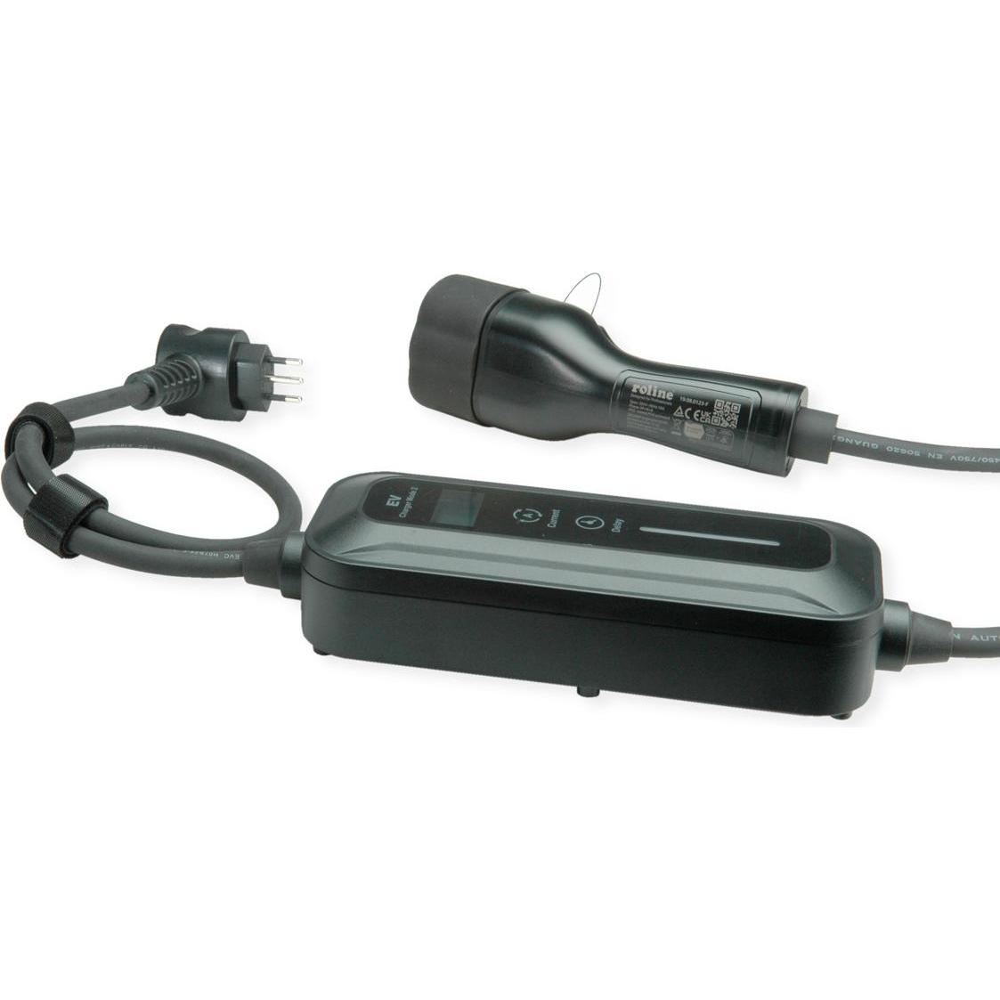 Roline, Cavo di ricarica per auto elettrica, Portable Charger Mode 2 Ev 3p (2.30 kW, 10 A, 7.50 m)