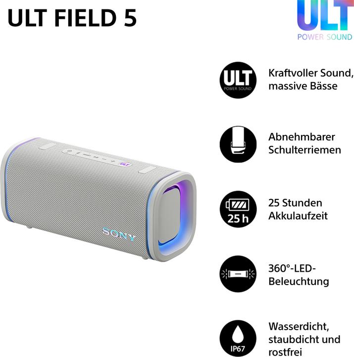 Produktbild Sony ULT Field 5 (25 h, Akkubetrieb)