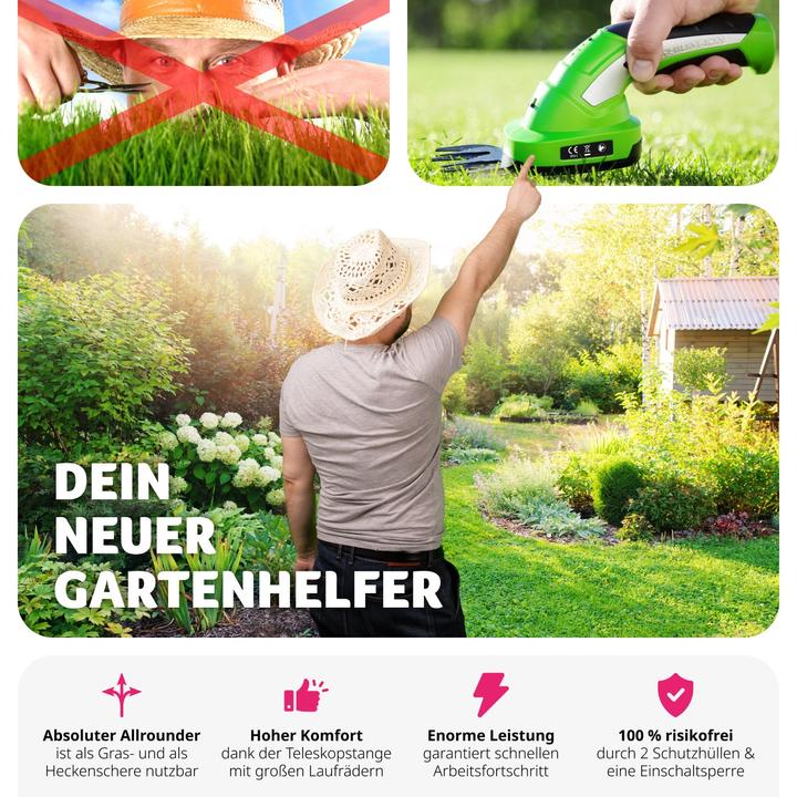 Produktbild tectake Heckenschere (Akkuheckenschere)