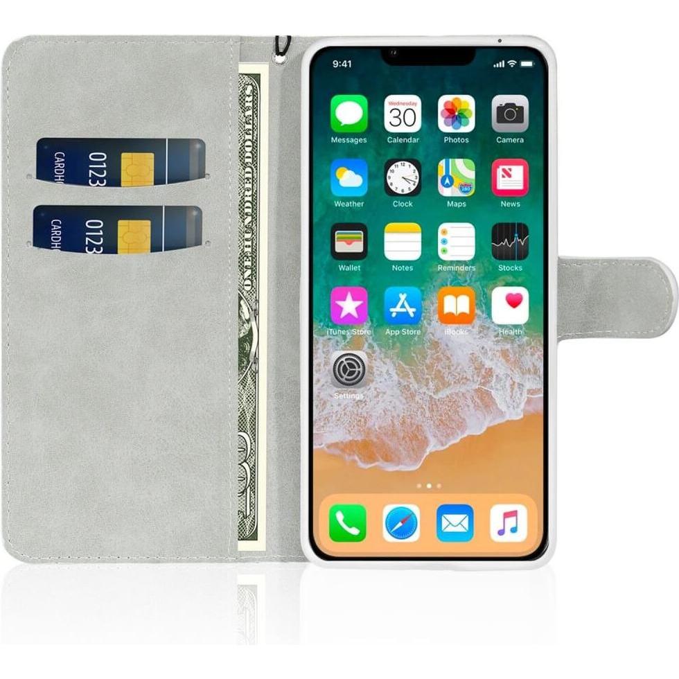 Thumbnail - Cover-Discount iPhone 14 Plus - Glitter Leder Etui gold (Apple iPhone 14 Plus), Smartphone Hülle, Gold