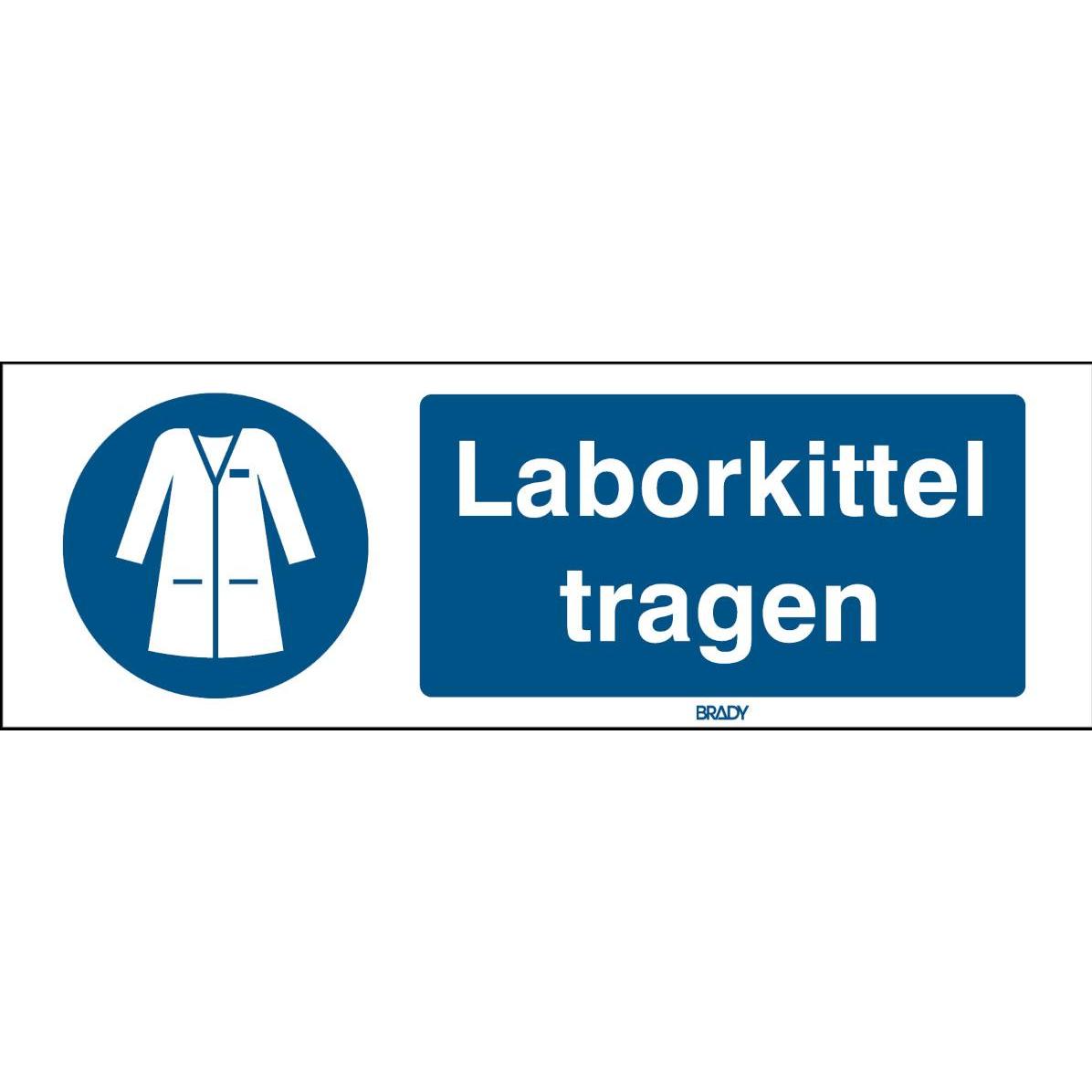 Brady ISO-Sicherheitsschild - Laborkittel tragen (311404)
