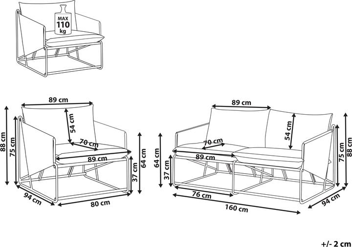 Actual product image Beliani Ponte