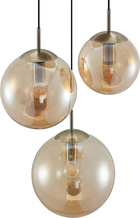 Immagine prodotto Lindby Teeja 3 Cluster Luce a sospensione Ambra (E27)