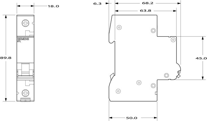 Produktbild Siemens 40A single pole