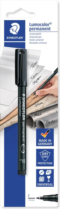 Image du produit Staedtler Crayon universel Lumocolor permanent F (Noir, 0.60 mm, 1 x)