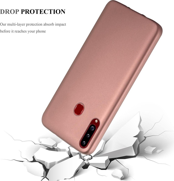 Produktbild Cadorabo TPU Matt Metallic Cover (Samsung Galaxy A20s)