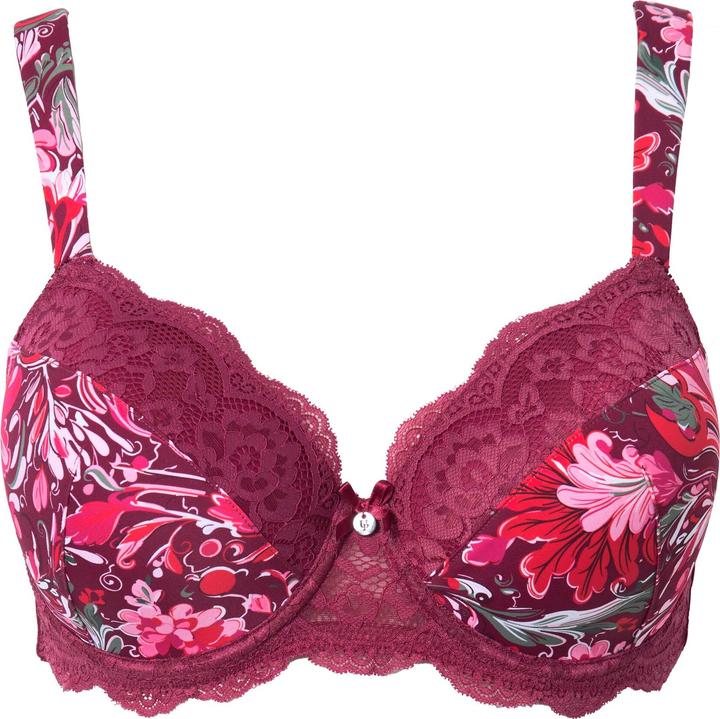 Produktbild Ulla Popken Bügel-BH, Softcups, Blütenspitze, Cup B - E (110 E)