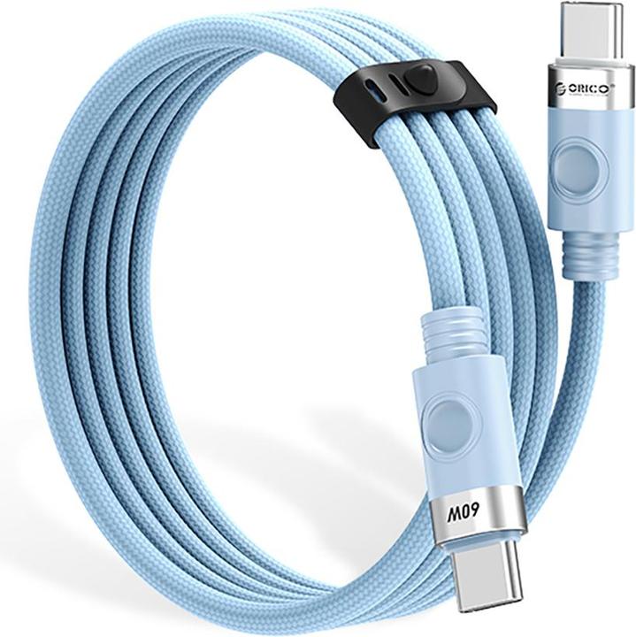 Image du produit Orico Cable CDX 60W 3A Power Delivery USB-C - USB-C cable 1m - blue (1 m, USB 2.0, 60 W)