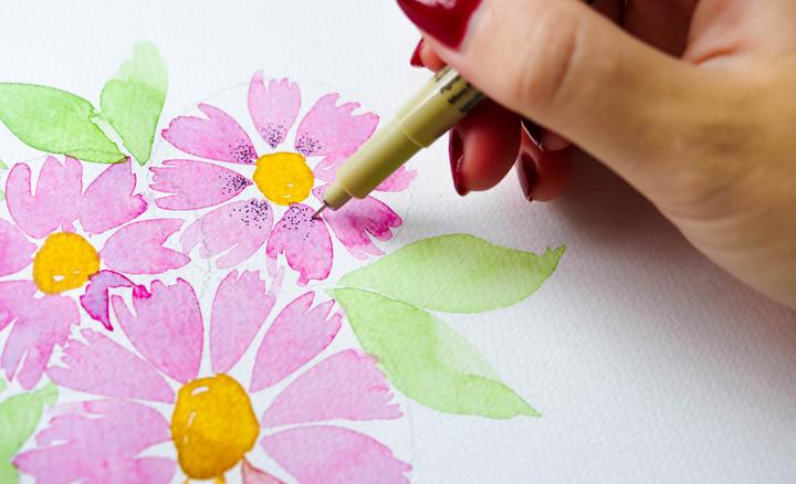 Produktbild Talens Aquarell floral Set
